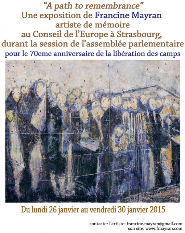 70eme anniversaire de la libération des camps Strasbourg au Conseil de l'Europe