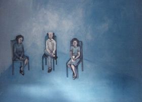 Gens dans l'attente